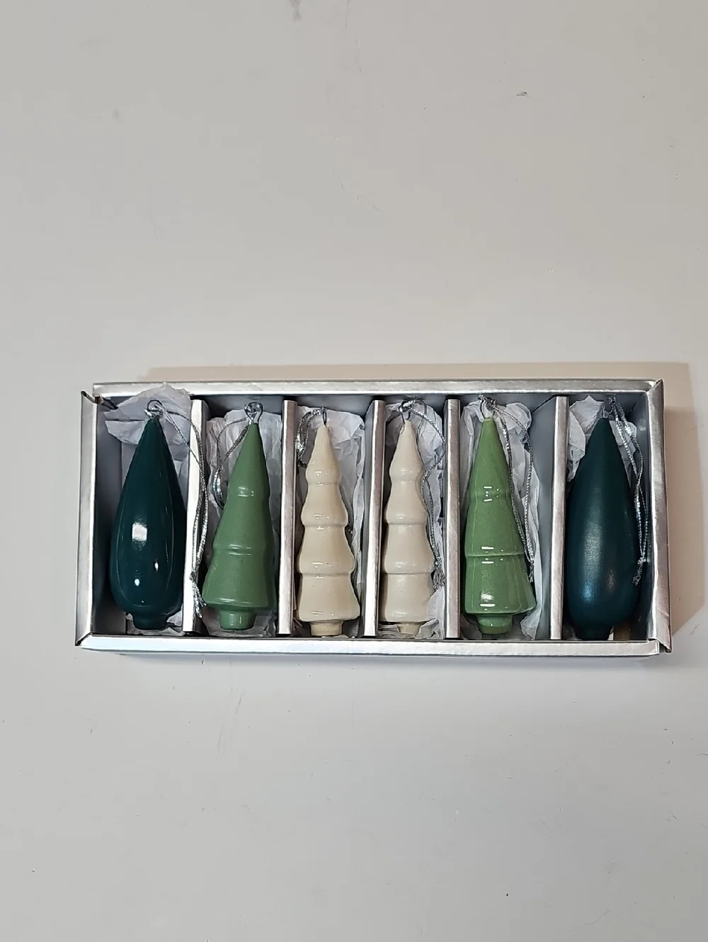 Crate&Barrel Christmas Tree Ornaments - Set of 6